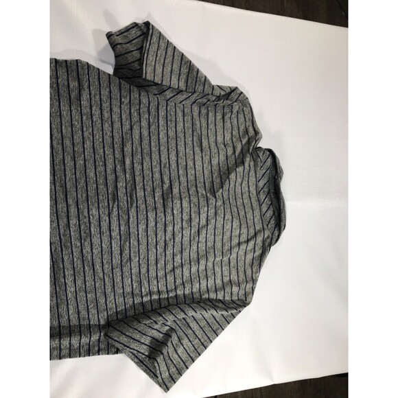 Vineyard Vines Performance Mens Striped Polo Shirt Xl Preppy Golf Logo Grey - Picture 9 of 9